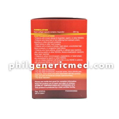 Ibuprofen MEDICOL ADVANCE 200 mg Softgel Capsule 100's - Image 3