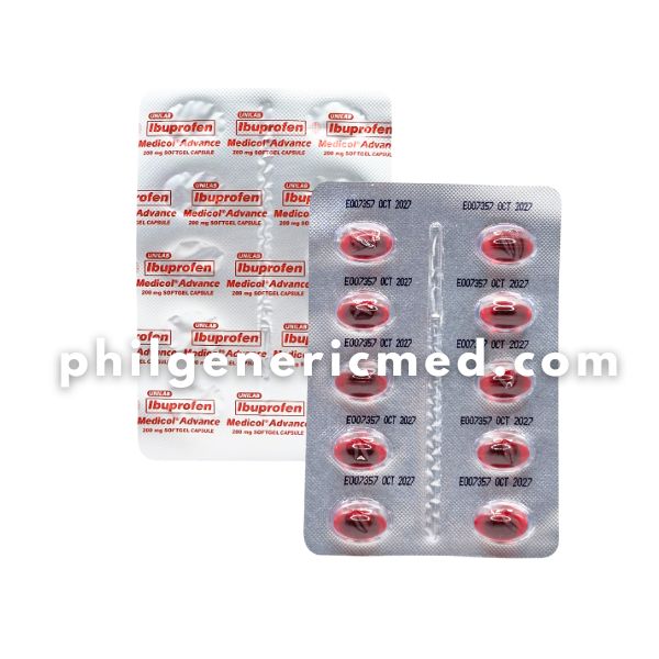 Ibuprofen MEDICOL ADVANCE 200 mg Softgel Capsule 100's - Image 4
