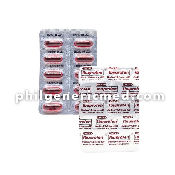 Ibuprofen MEDICOL ADVANCE 400 Softgel Capsule 100's - Image 2