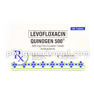 Levofloxacin QUINOGEN 500 mg Film-Coated Tablet 100's