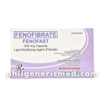 Fenofibrate FENOFAST 200 mg Capsule 50's