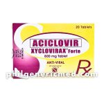Aciclovir XYCLOVIRAX FORTE 800 mg Tablet 20's