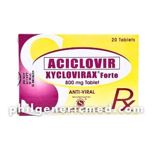 Aciclovir XYCLOVIRAX Forte 800 mg Tablet 20's