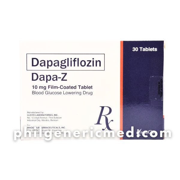 Dapagliflozin DAPA-Z 10 mg Film-Coated Tablet 30's