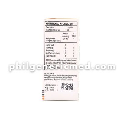 Moringa Oleifera Lam NATALAC 250mg Capsule 100's - Image 3