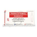 Paracetamol RAMGESIC 150 mg/2 mL Solution for Injection Ampoules 10's