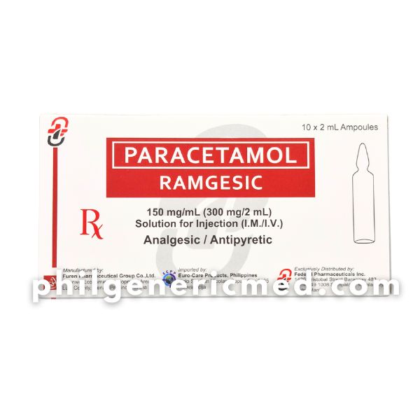 Paracetamol RAMGESIC 150 mg/2 mL Solution for Injection Ampoules 10's