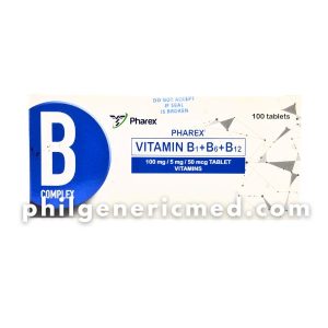 Vitamin B1 + B6 + B12 PHAREX (B-Complex) Tablet 100's