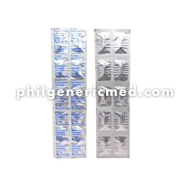 Paracetamol + Tramadol Hydrochloride PRADOL 325 mg/37.5 mg Film-Coated Tablet 100's - Image 3