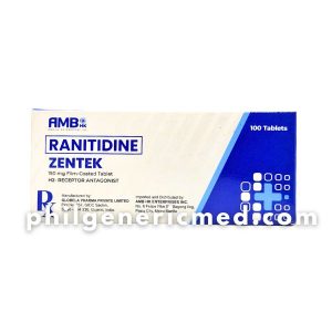 Ranitidine ZENTEK 150 mg Film-Coated Tablet 100's
