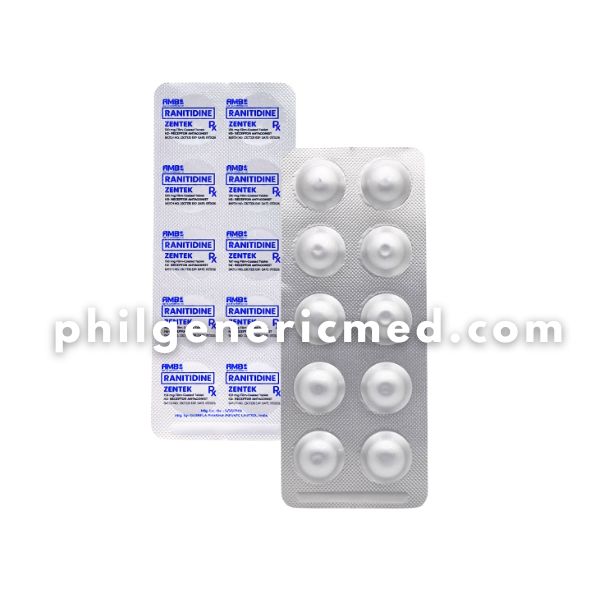 Ranitidine ZENTEK 150 mg Film-Coated Tablet 100's - Image 2