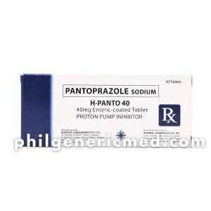 Pantoprazole Sodium H-PANTO 40 40 mg Enteric-Coated Tablet 50's
