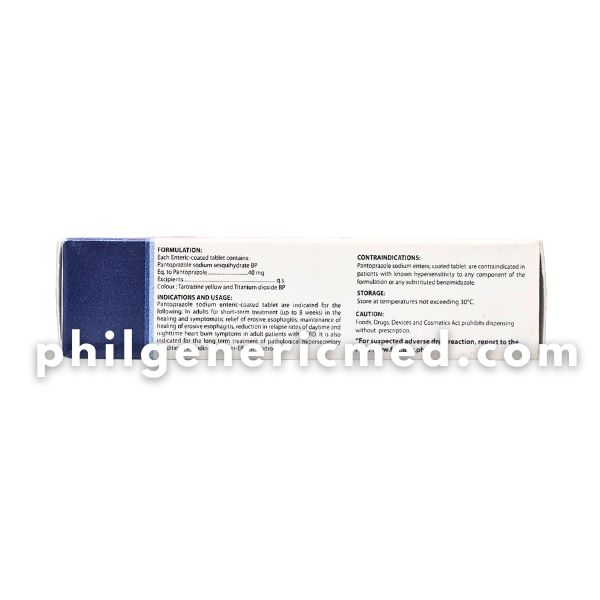 Pantoprazole Sodium H-PANTO 40 40 mg Enteric-Coated Tablet 50's - Image 2