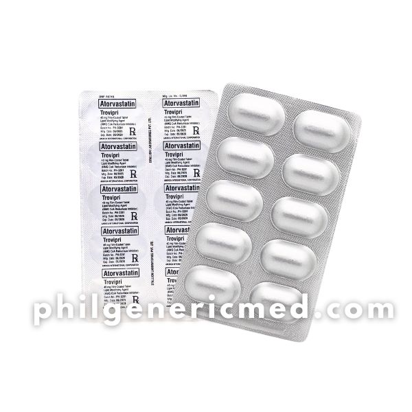 Atorvastatin TROVIPRI 40mg Tablet 100's - Image 2