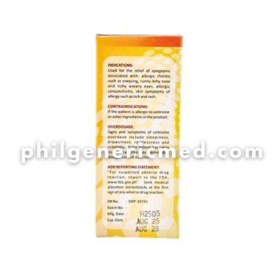 Cetirizine Dihydrochloride CETRIKID 5mg/5mL Syrup 60mL - Image 4