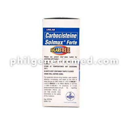 Carbocisteine SOLMUX FORTE 500mg/5mL 60mL - Image 4