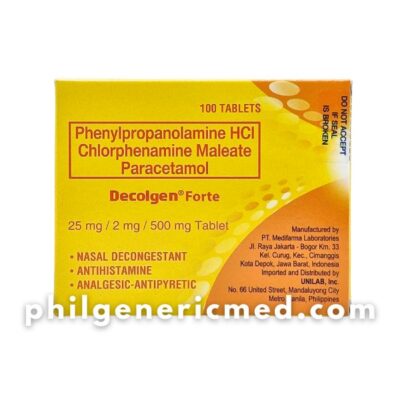 DECOLGEN FORTE 25mg/2mg/500mg Tablet 100's - Image 2