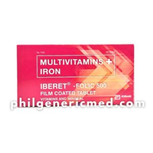 Multivitamins + Iron IBERET - FOLIC 500 Film Coated Tablet 100's