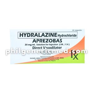 Hydralazine Hydrochloride APREZOBAS 20mg/mL Ampoules 10's