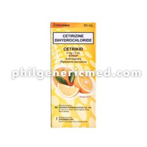 Cetirizine Dihydrochloride CETRIKID 5mg/5mL Syrup 60mL