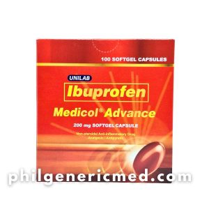 Ibuprofen MEDICOL ADVANCE 200 mg Softgel Capsule 100's