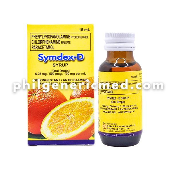 Symdex SYMDEX-D 6.25mg/500mcg/100mg (Oral Drops) Syrup 15ml - Image 5