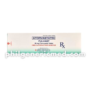 Atorvastatin FULVAST 80 mg Film-Coated Tablet 100's