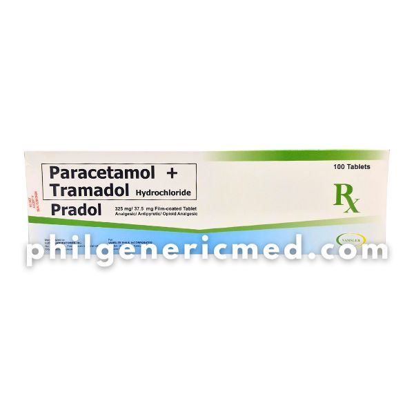 Paracetamol + Tramadol Hydrochloride PRADOL 325 mg/37.5 mg Film-Coated Tablet 100's