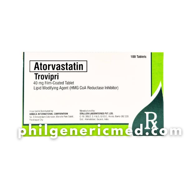 Atorvastatin TROVIPRI 40mg Tablet 100's