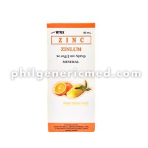 Zinc ZINLUM 20mg/5mL Syrup 60mL