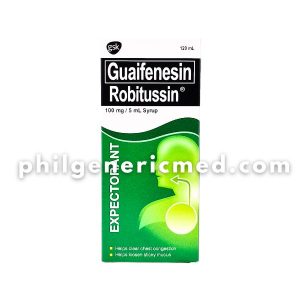 Guaifenesin ROBITUSSIN Expectorant 100mg/5mL Syrup 120ml