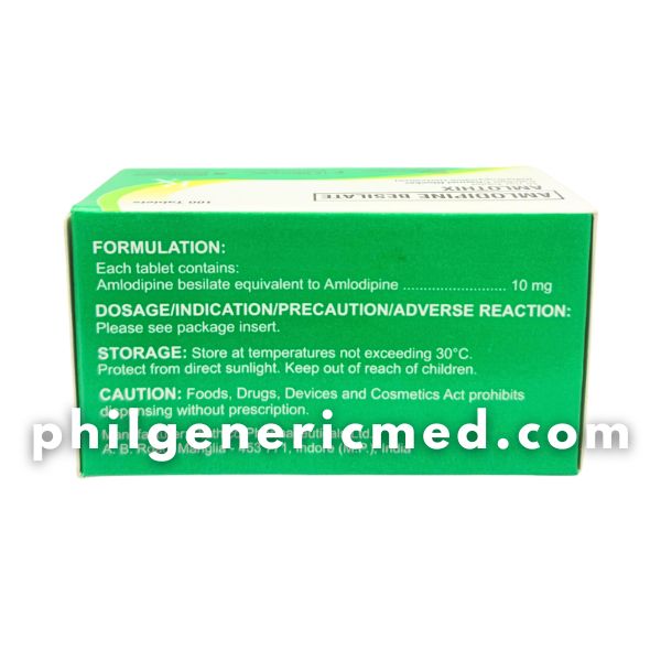Amlodipine Besilate AMLOTHIX 10mg Tablet 100's - Image 3