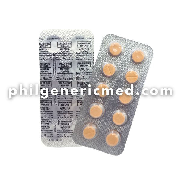 Amlodipine Besilate AMLOTHIX 10mg Tablet 100's - Image 2