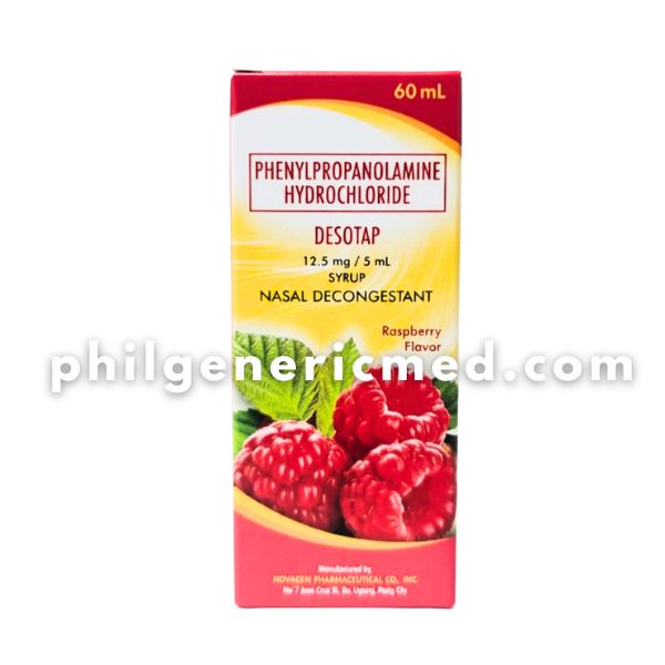 Phenylpropanolamine Hydrochloride DESOTAP 12.5mg/5ml 60ml
