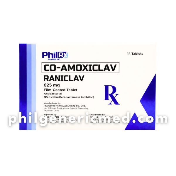 Co-Amoxiclav RANICLAV 625mg Film Coated Tablet 14's