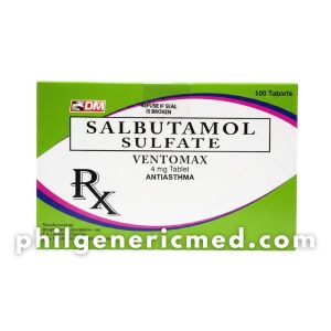 Salbutamol Sulfate VENTOMAX 4mg Tablet 100's