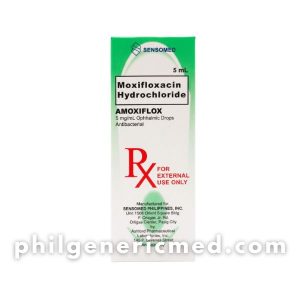 Moxifloxacin Hydrochloride AMOXIFLOX 5mg/mL Ophthalmic Drops (Eye Drops) 5mL