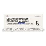 Losartan Potassium + Amlodipine (as besilate) LOSAMED PLUS 50mg/5mg Film-Coated Tablet 100's