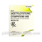 Acetylcysteine CYSAPHTEINE-600mg Powder for Oral Solution Sachets 10’s