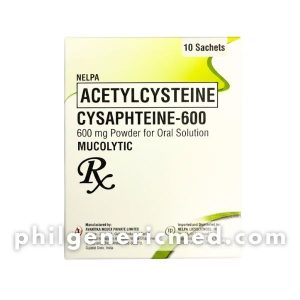 Acetylcysteine CYSAPHTEINE-600mg Powder for Oral Solution Sachets 10’s