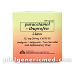Paracetamol + Ibuprofen i-LAXX 325mg/200mg Capsule 100's
