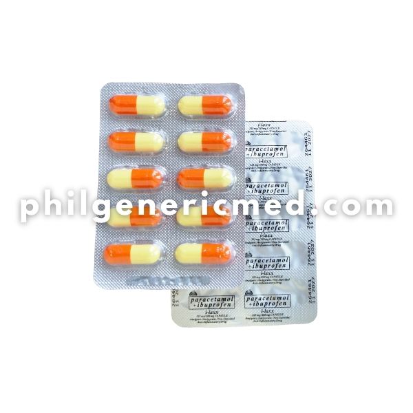 Paracetamol + Ibuprofen i-LAXX 325mg/200mg Capsule 100's - Image 2