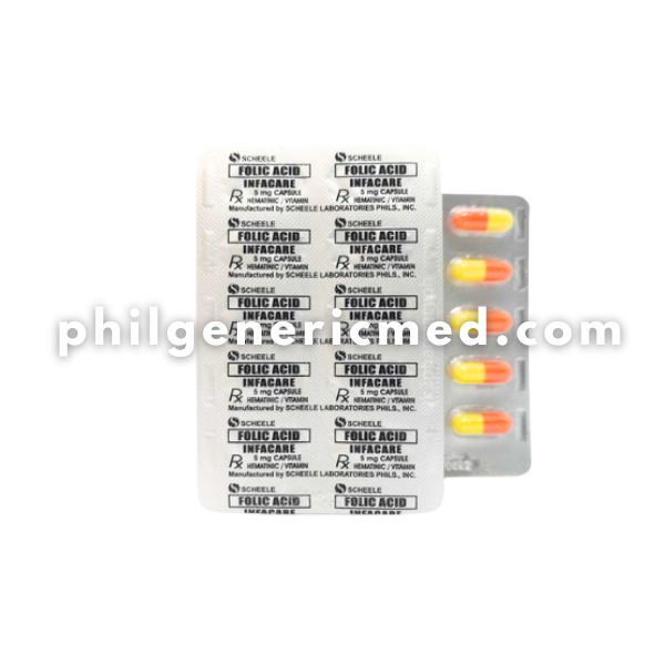 Folic Acid INFACARE 5mg Capsule 100's - Image 2