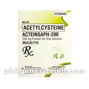 Acetylcysteine ACTEINSAPH-200mg Powder for Oral Solution Sachets 10’s