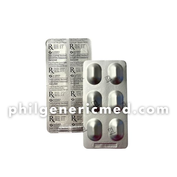 Amlodipine Besilate + Losartan Potassium INOZAR 5mg/50mg Film-Coated Tablet 30's - Image 2