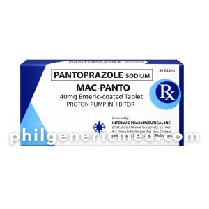 Pantoprazole Sodium MAC-PANTO 40mg Enteric-Coated Tablet 50's
