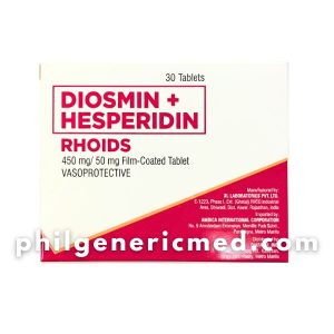 Diosmin + Hesperidin RHOIDS 450mg/50mg Fim-Coated Tablet 30's