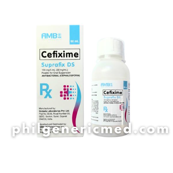 Cefixime SUPRAFIX DS 100mg/5mL (20mg/mL) Powder for Oral Suspension 60mL 1's - Image 2