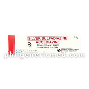 Silver Sulfadiazine ACCEDIAZINE 10mg/g(1% cream) 25g