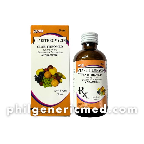 Clarithromycin CLARITHROMED 125mg/5ml Granules for Suspension 50ml 1's - Image 2